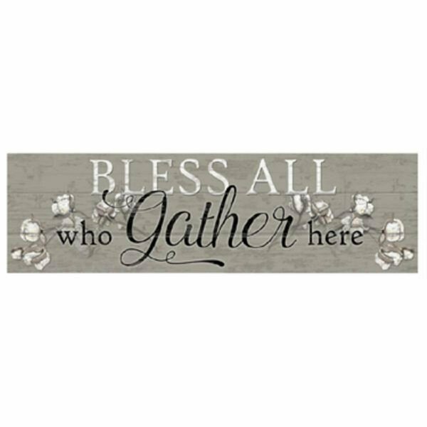 Youngs Wood Bless All Wall Plaque 37129